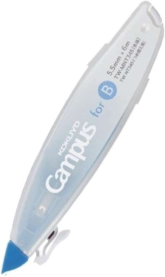 KOKUYO Correction Tape, 5.5 mm Wide for B 6mm Campus Ruled Notebook, 19.7 ft (6 m) Long, Blue (TW-MNT345) - Image 1