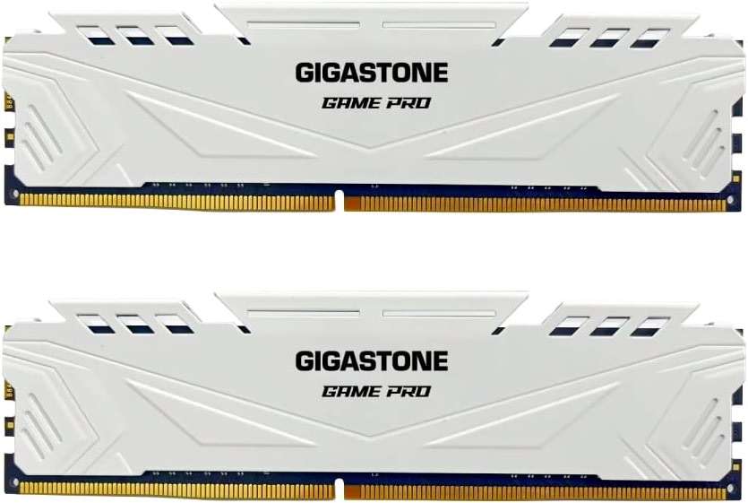 【DDR5 RAM】 GIGASTONE Game PRO 32GB Kit (2x16GB) DDR5 6000MHz PC5-48000 CL40-40-40-76 Intel XMP 3.0 AMD Expo 1.3V UDIMM 288 Pin Unbuffered Non ECC High Performance Gaming Desktop Memory - White - Image 1