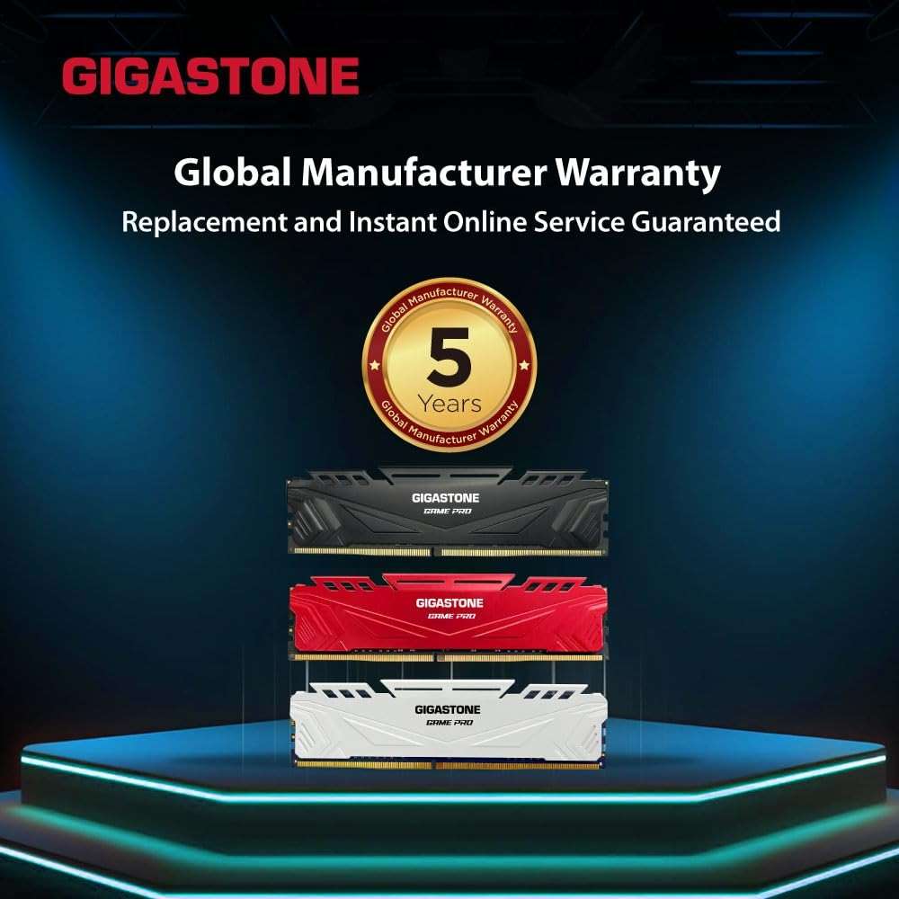 【DDR5 RAM】 GIGASTONE Game PRO 32GB Kit (2x16GB) DDR5 6000MHz PC5-48000 CL40-40-40-76 Intel XMP 3.0 AMD Expo 1.3V UDIMM 288 Pin Unbuffered Non ECC High Performance Gaming Desktop Memory - White - Image 8
