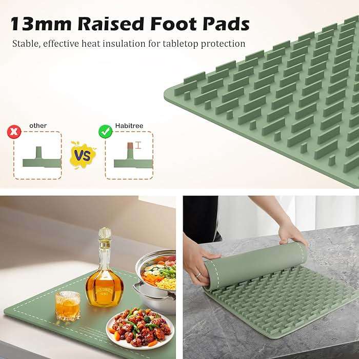 Food Warming Mat - Day Gifts & Kitchen Gadget, Electric Warming Tray with 6 Heat Settings,6 Timers,Graphene Rapid Heating, Portable & Rollable,Easy Clean-Food Warmers for Parties, Buffets & Daily Use - Image 8
