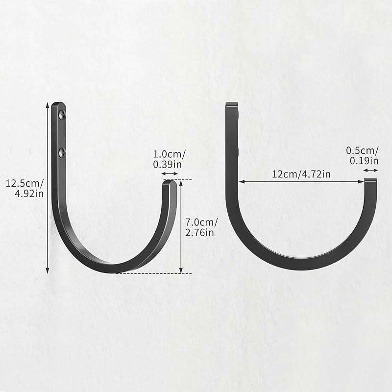 Garden Hose Holder Wall Mount - Aluminum Hose Hanger for Outside, Durable Wall-Mounted Hose Holder for Garden & Outdoor Use(4 Hooks) - Image 3