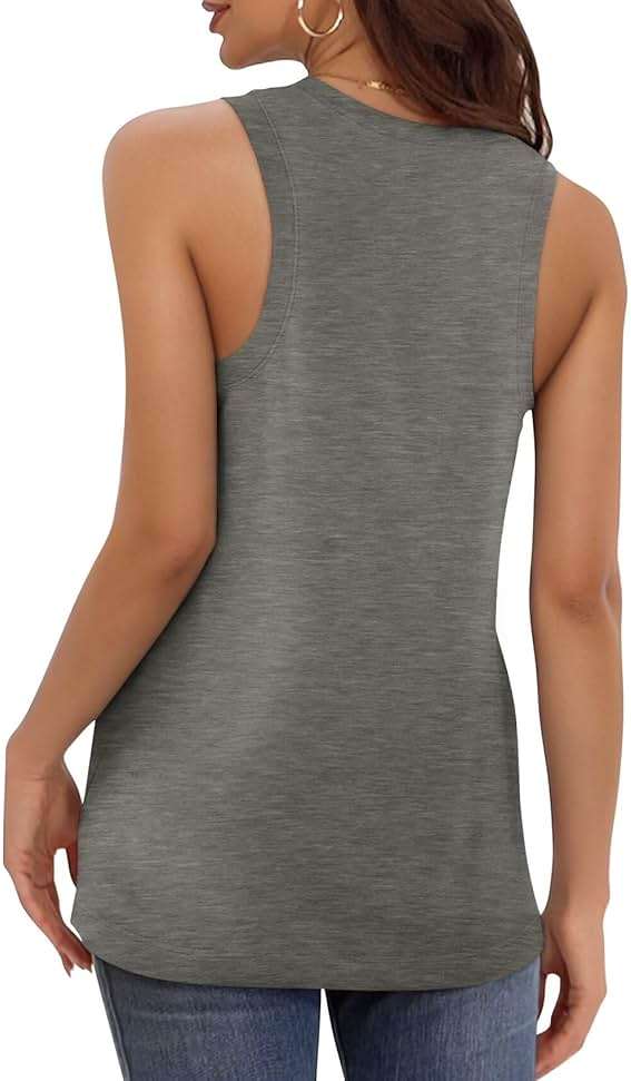 KKJ 3 Pack Womens Tank Tops 2026 Summer Vacation Outfits V Neck Loose Fit Sleeveless Casual Shirts Fashion Clothes - Image 3