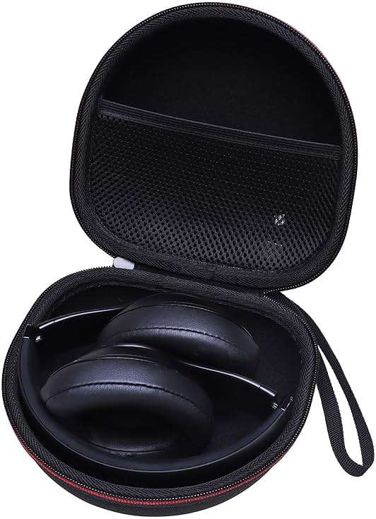 Headphone Case Compatible with BERIBES/TOZO/KVIDIO/Beats/Soundcore Anker Noise Cancelling Over-Ear Headphones, Black - Image 1
