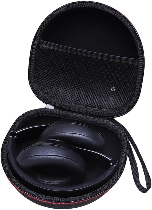 Headphone Case Compatible with BERIBES/TOZO/KVIDIO/Beats/Soundcore Anker Noise Cancelling Over-Ear Headphones, Black - Product Image