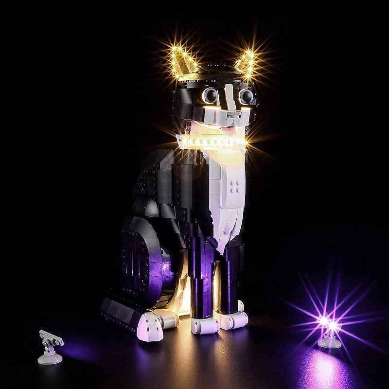 LIGHTAILING Light for Lego-21349 Tuxedo Cat - Led Lighting Kit Compatible with Lego Building Blocks Model - NOT Included The Model Set - Product Image