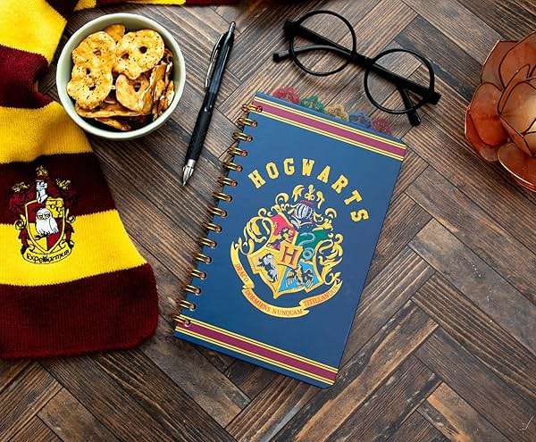 Harry Potter Hogwarts 5-Tab Spiral Notebook with 75 Sheets | Notepad Journal, Stationery Paper | 5 x 8 Inches - Image 2
