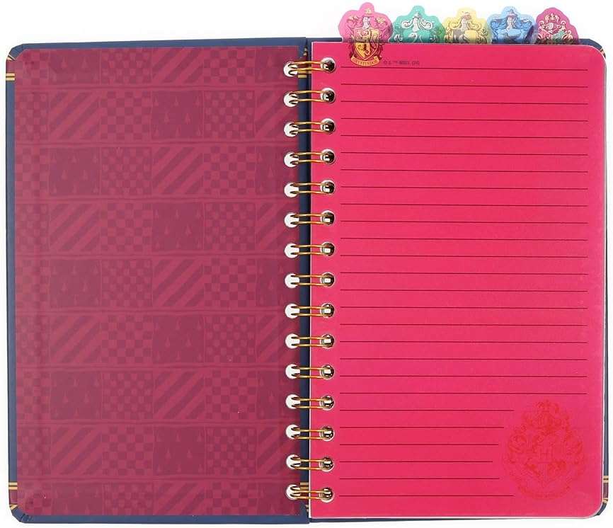 Harry Potter Hogwarts 5-Tab Spiral Notebook with 75 Sheets | Notepad Journal, Stationery Paper | 5 x 8 Inches - Image 3