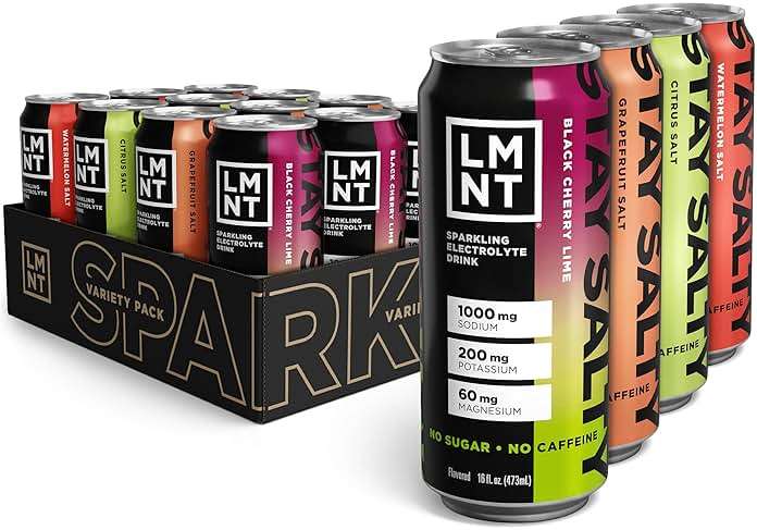LMNT Sparkling Electrolyte Drink - Variety Pack | 12-Count - Image 1