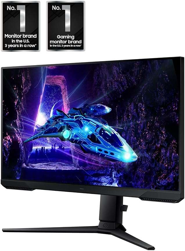 Samsung 24-Inch Odyssey G3 (G30D) Series FHD Gaming Monitor, 1ms, 180Hz, AMD FreeSync, Adjustable Stand, Black Equalizer, Virtual Aim Point, Eye Saver Mode, Flicker-Free, LS24DG302ENXZA - Image 2