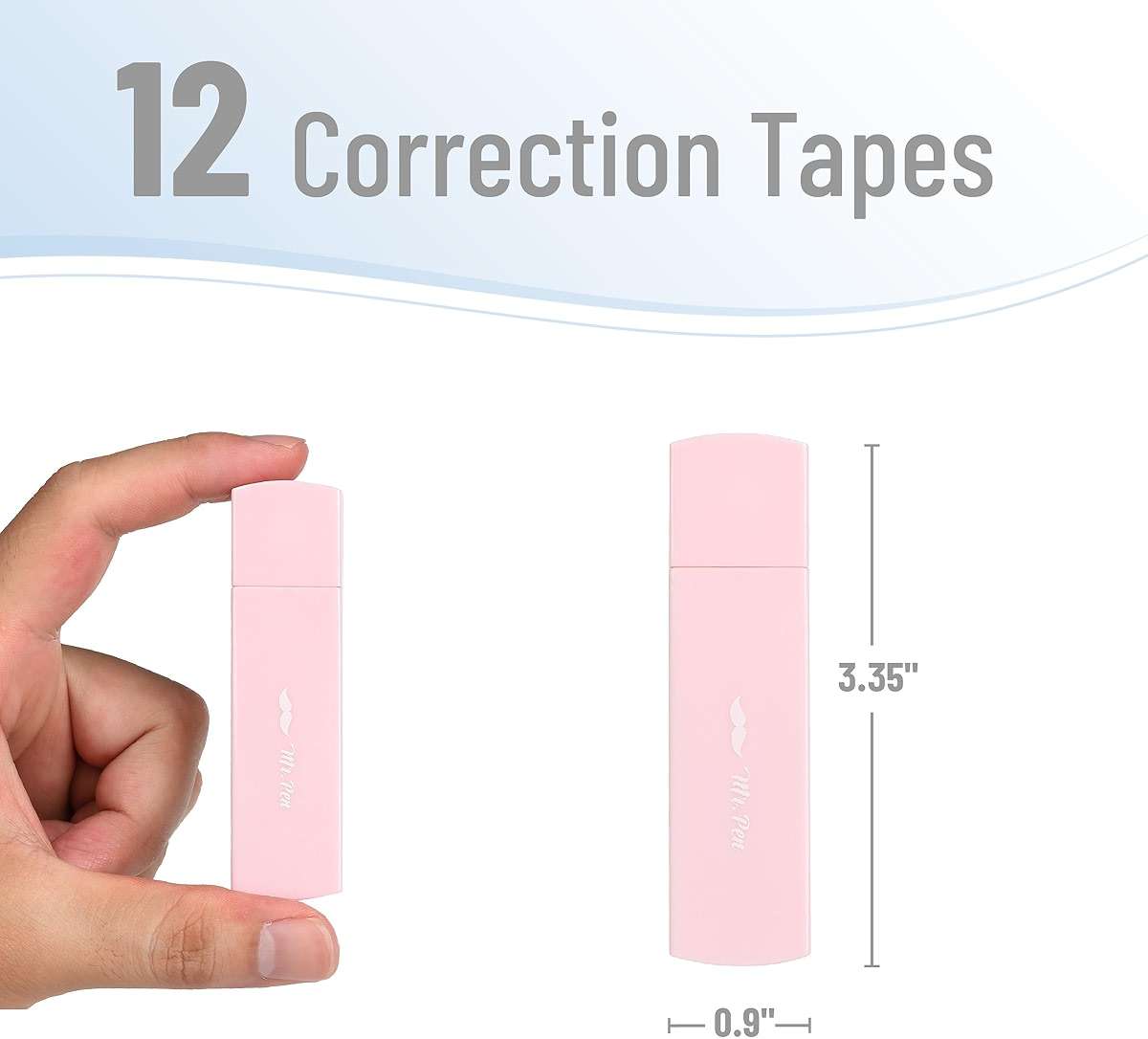 Mr. Pen- Aesthetic Correction Tape, 0.2" x 197", 12 pcs, Pastel Colors, Cute Correction Tape - Image 3