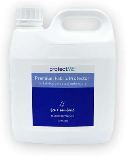 protectME Fabric Protector and Stain Resistant Spray - Upholstery Fabric Spray for Stain Guard for Carpet, Shoes, Couch, Sofa - Non Toxic, Water Based Furniture Protector - 84.5 Fl. Oz. - Image 1