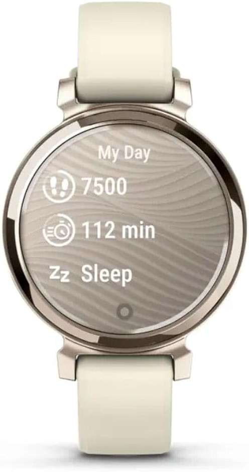 Garmin Lily 2, Small and Stylish Smartwatch, Hidden Display, Patterned Lens, Up to 5 Days Battery Life, Coconut (Renewed) - Image 6
