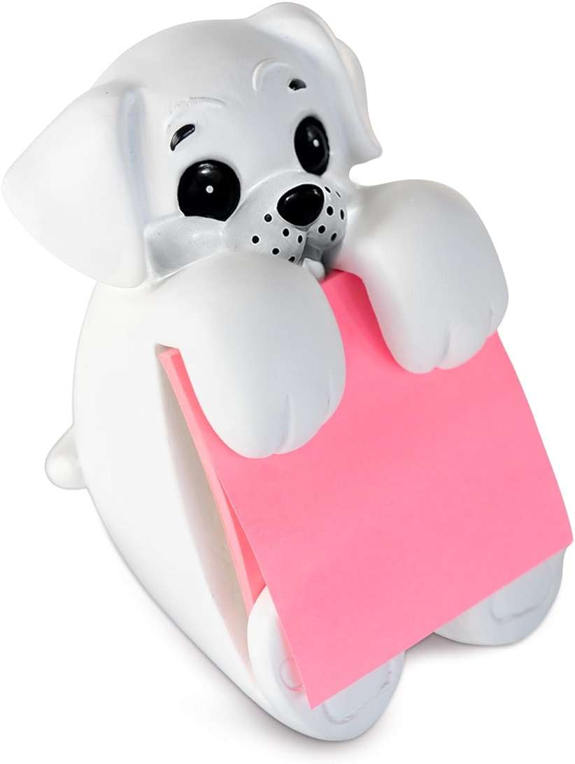 Resin Made 3" x 3" Cute Sticky Note Holder for Desk | Doodle Compatible Accordion Style Dog Pop Up Post it Note Dispenser, Pop Up Sticky Notes Dispenser for Office Holds, School & Office Desk Supplies - Image 5