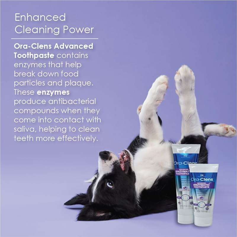 Ora-Clens Advanced Enzymatic Toothpaste for Dogs, Peanut Butter Flavor Dog Toothpaste, Helps Clean Teeth & Freshen Breath, Supports Oral Hygiene, Dog Dental Care Toothpaste Gel, 5 oz - Image 6