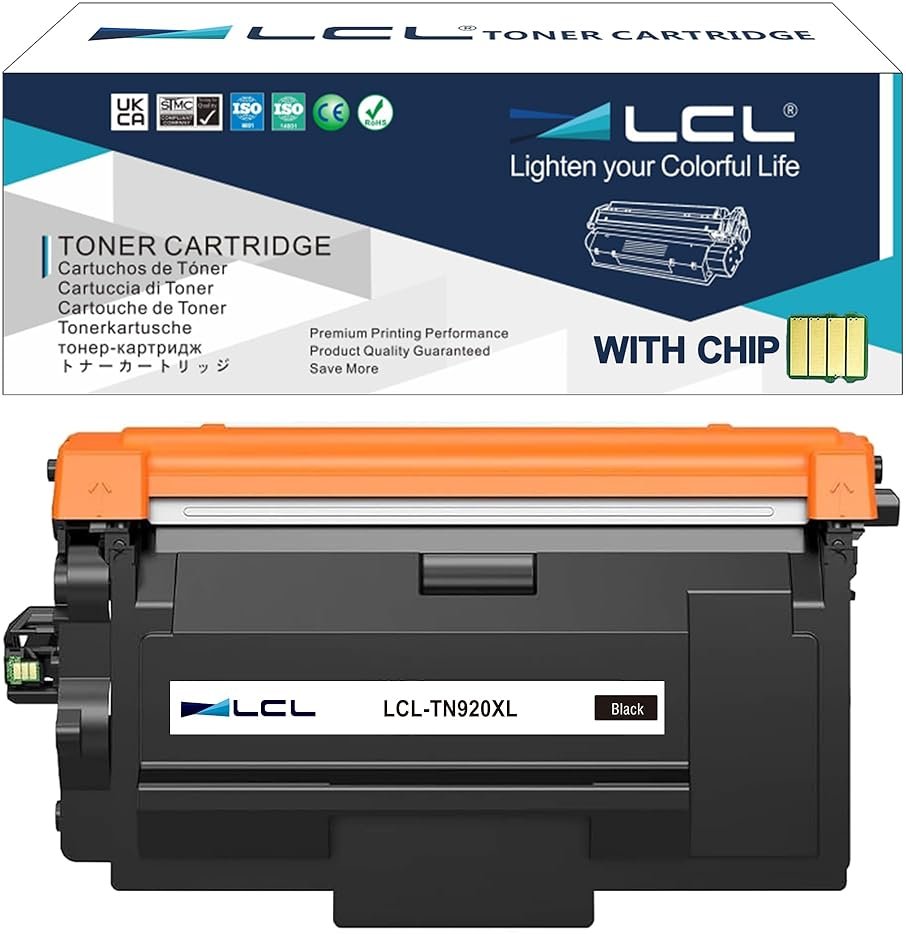 TN920XL TN920 Toner Cartridge Replacement for Brother TN 920 TN-920XL for HL-L6210DW HL-L6210DWT HL-L6310DW HL-L5210DW HL-L5210DWT HL-L5210DN HL-L6210DW HL-L6210DWT Printer High Yield (1-Pack) - Product Image