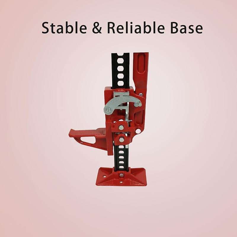 48" Ratcheting Off Road Utility Farm Jack, 3 Ton (6,600 Lb) Capacity Farm Jack Ideal for Car/Truck/ATV/SUV/Tractor - Image 3