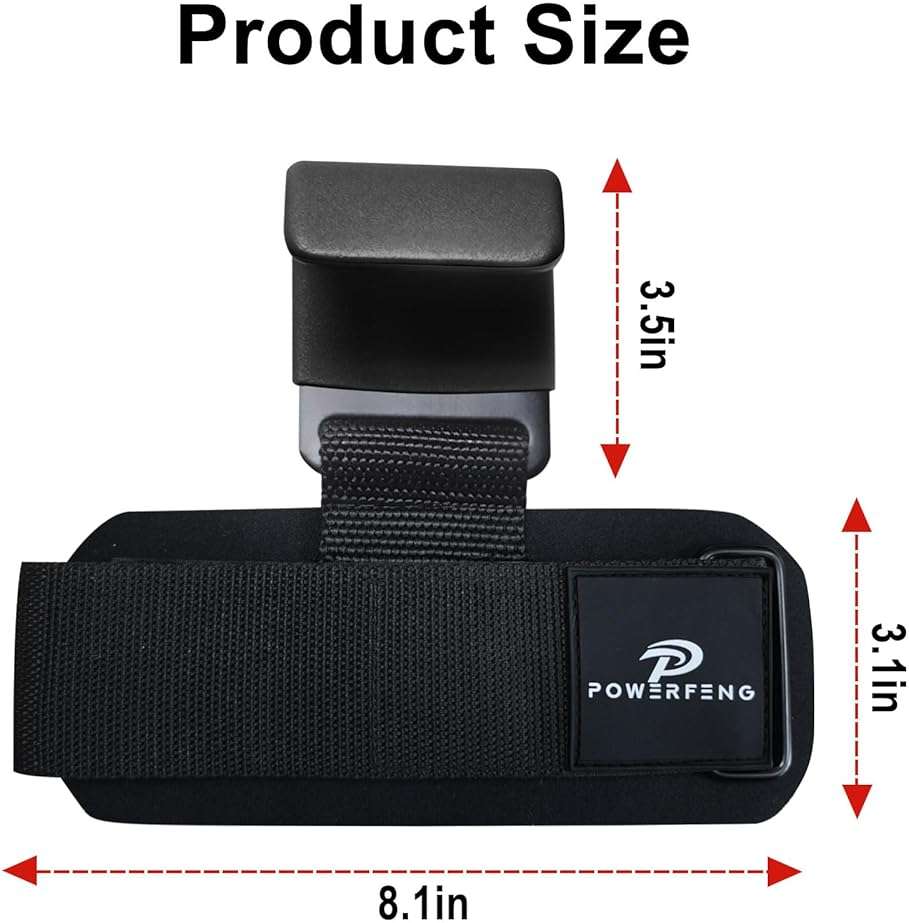 Lifting Hooks for Weight Lifting: Weightlifting Hooks Wrist Straps Hand Grip Support for Deadlift Weightlifting Gym Gloves for Men & Women - Image 2
