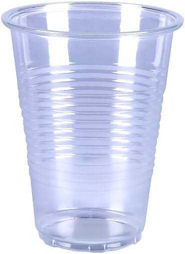 Amazon Basics Small Disposable Clear Plastic Cups, 9oz, 100 Count - Image 2