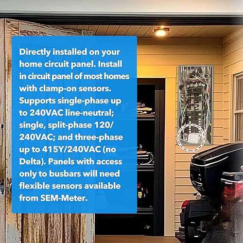 Smart Home Energy Monitor with 16 50A Circuit Level Sensors, Real-Time Power Usage & Electricity Cost Tracking, Ideal for Rental Homes & Shared Apartments, App History, Compatible with Home Assistant - Image 3