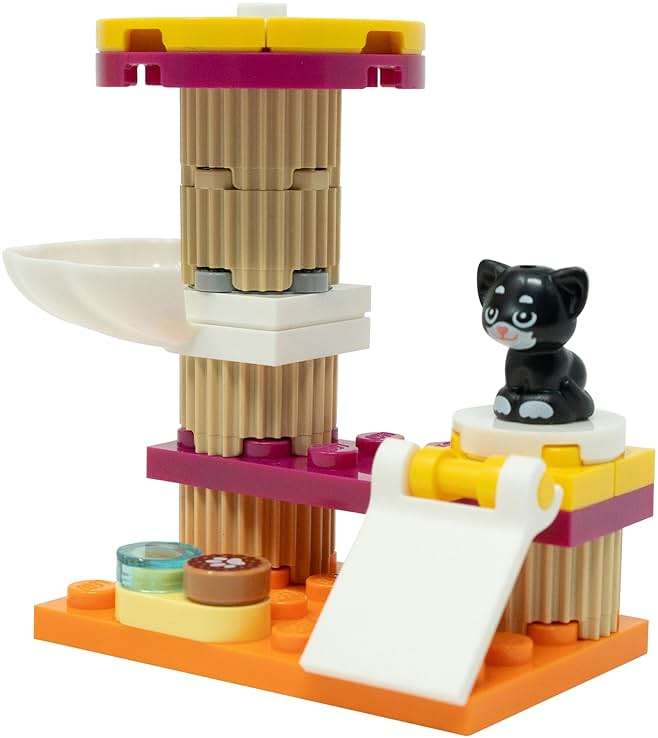 LEGO Friends: Cat Tree with Kitten (Shadow) Micro Set (24 pcs) - Image 1