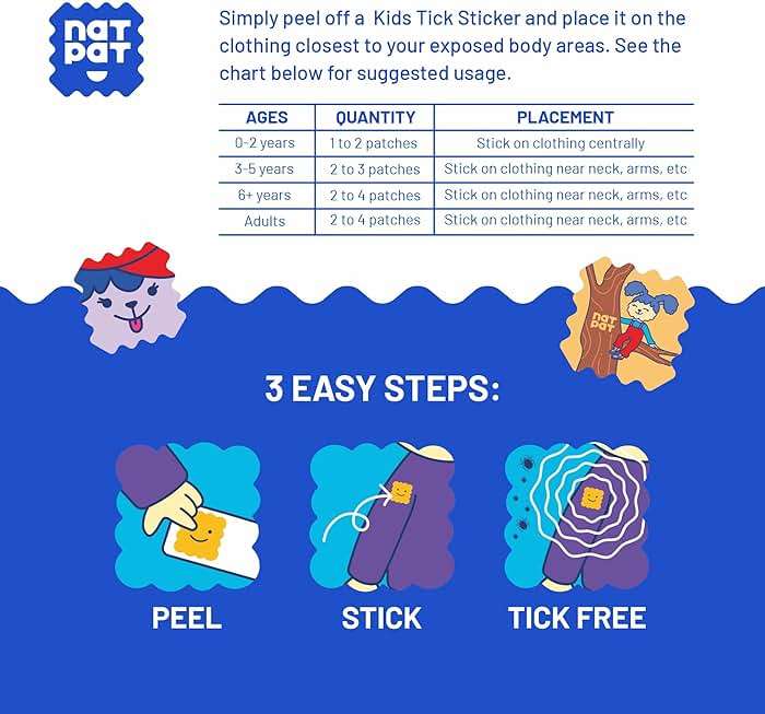 NATPAT TrailPatch Tick Repellent Stickers for Kids - All Natural Chemical Free Outdoor Bug Patch for Toddlers, Kids (48 Pack) - Image 5