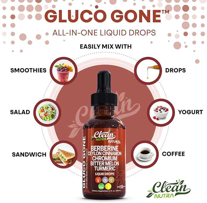 Clean Nutra Berberine with Ceylon Cinnamon Supplement Liquid Drops + Bitter Melon Extract, Glucomannan, Gymnema, Chromium, Turmeric, Organic Panax Ginseng, Moringa GLP-1 Support - Image 9