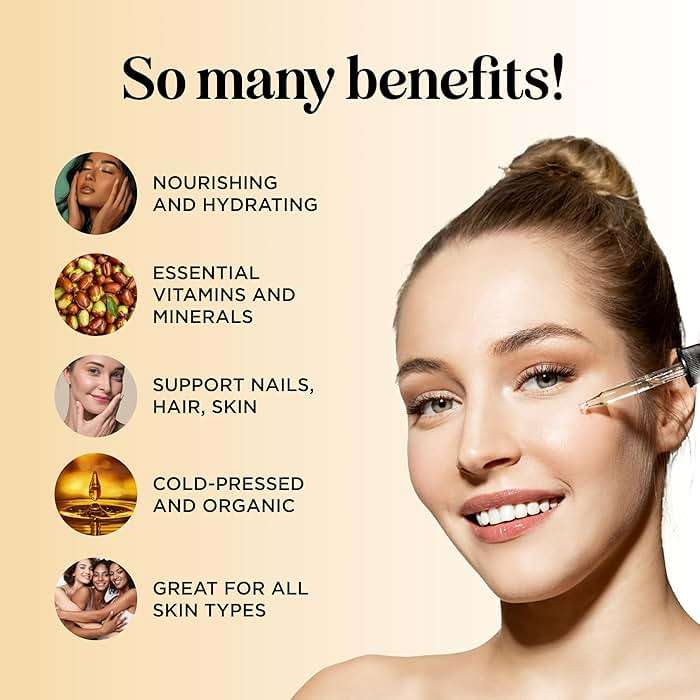 Organic Jojoba Oil Cold Pressed Unrefined - 100% Pure Organic Certified Oil for Skin Hair & Nails - Organic Skin Care & Natural Beauty DIY Carrier Oil - Dermatologist Tested & Non GMO (4 Fl Oz) - Image 3
