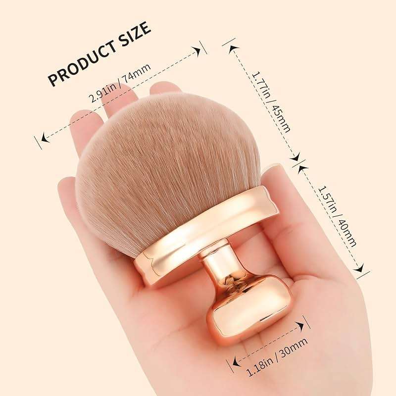 docolor Extra Large Body Makeup Brush for Self Tanner – 3 Inch Wide Head for Fast Full-Body Coverage, Soft Synthetic Fibers for Flawless Application of Foundation, Powder, Bronzer, Face and Body Brush - Image 4