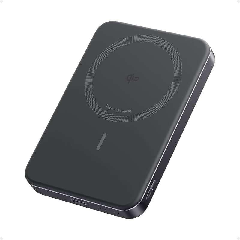 Anker MagGo Power Bank, Slim 10,000mAh Magnetic Battery Pack, Qi2 Certified 15W Ultra-Fast MagSafe Compatible Portable Charger, Ergonomic Design, for iPhone17/16/15/14 Series, and More - Image 1