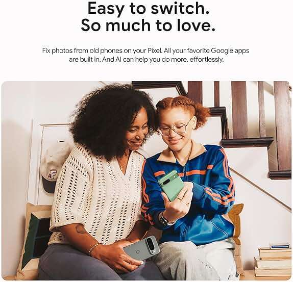 Google Pixel 9 - Unlocked Android Smartphone with Gemini, 24-Hour Battery, Advanced Camera, and 6.3" Actua Display - Obsidian - 128 GB - Image 8