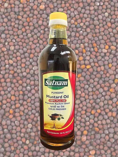 Mustard Oil Cold Pressed *100% Pure Oil* 1ltr/ 34 Fl.Oz - Image 5