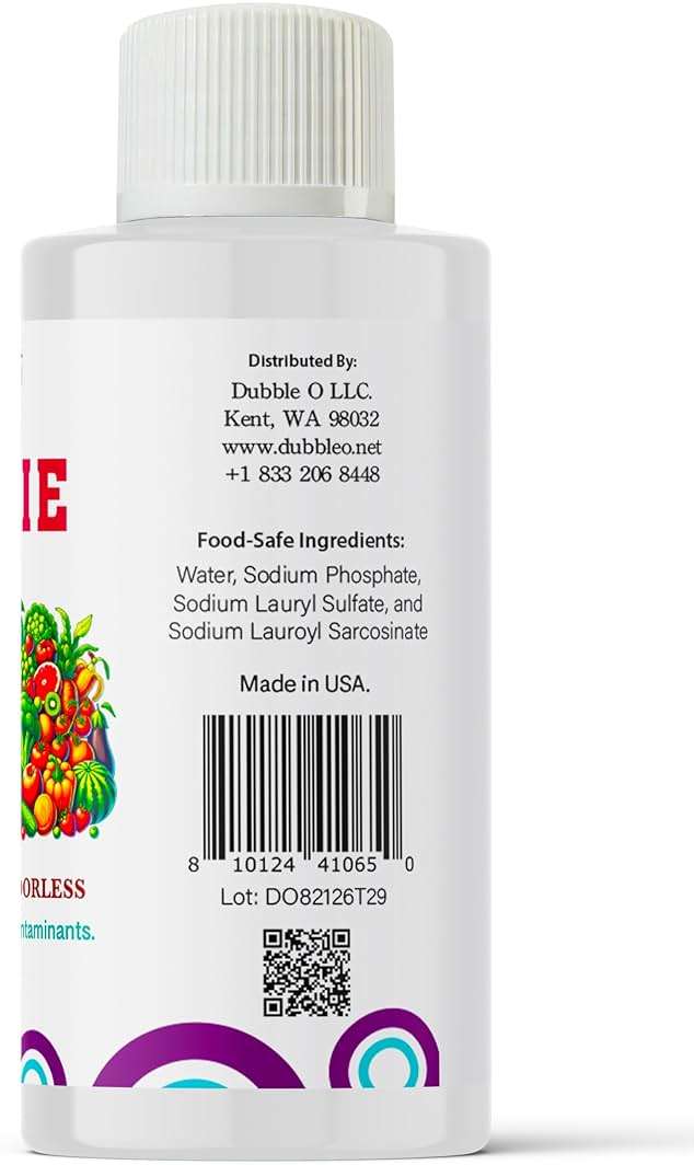 Dubble O Fruit and Veggie Wash Concentrate - 2 fl. oz. ⦾ Makes 1 Full Gallon of Produce Wash When Diluted ⦾ Cleans Wax, Dirt, and Contaminants ⦾ Tasteless and Odorless - Image 7