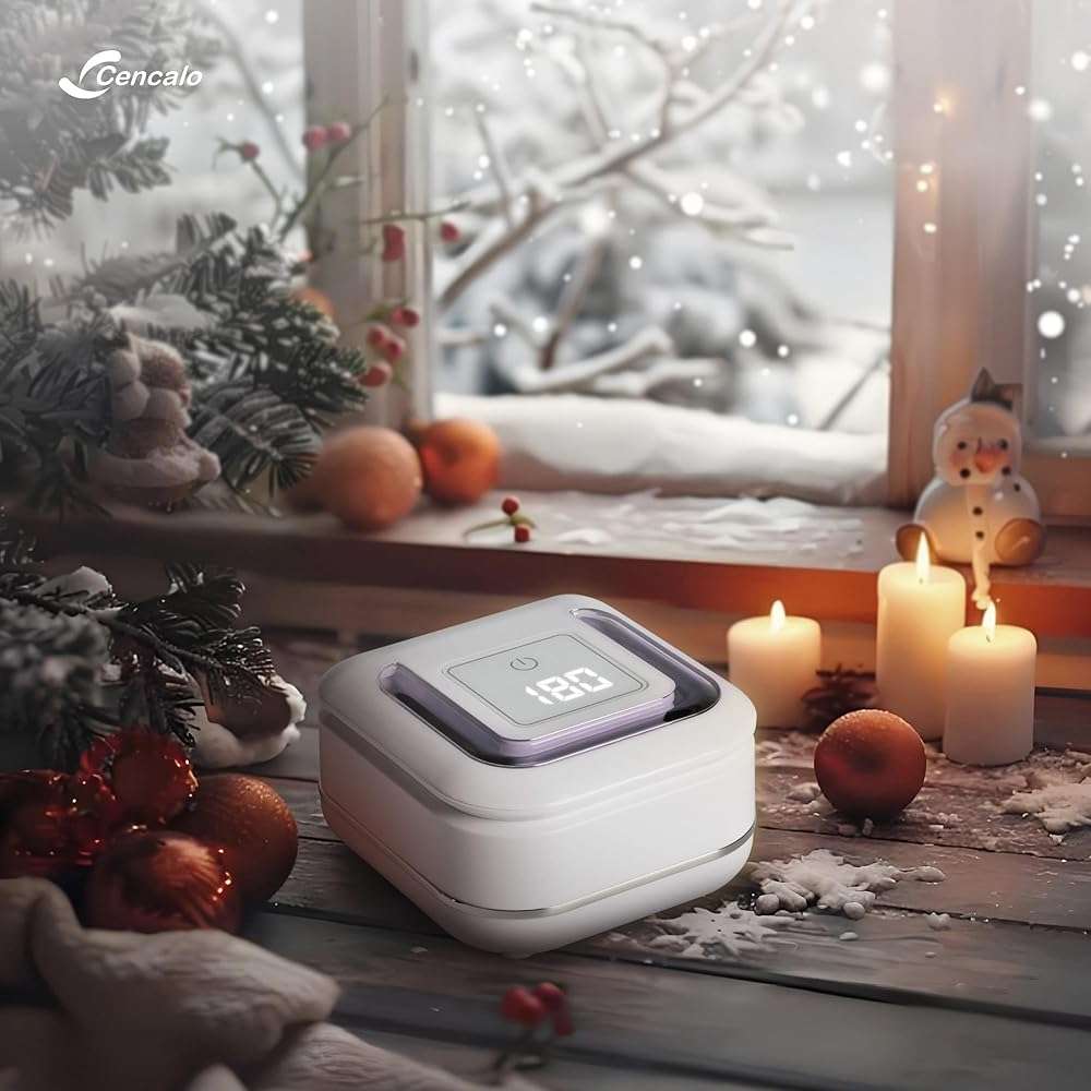 FSA HSA Eligible | 2-in-1 Ultrasonic & U-V Dental Cleaner, 42kHz Deep Cleaning Machine with Digital Timer, 180ml Pod for Retainers, Aligners, Mouth Guards | Viewing Port - Image 7