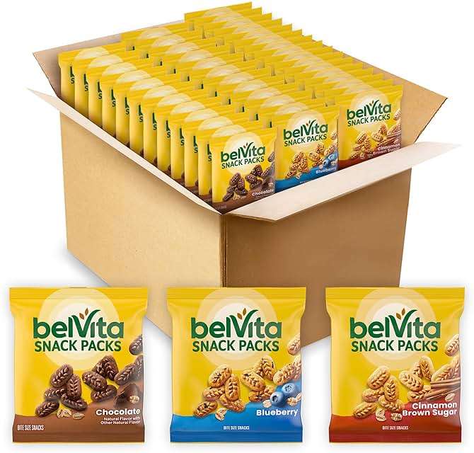 belVita Bites Breakfast Biscuits Variety Pack, 3 Flavors, Mother's Day, 40 Snack Packs - Image 1