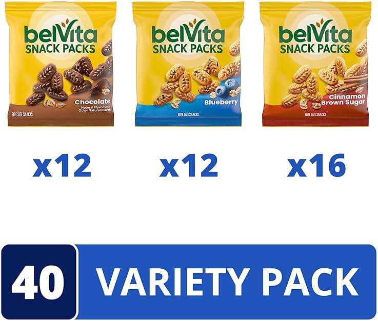 belVita Bites Breakfast Biscuits Variety Pack, 3 Flavors, Mother's Day, 40 Snack Packs - Image 4