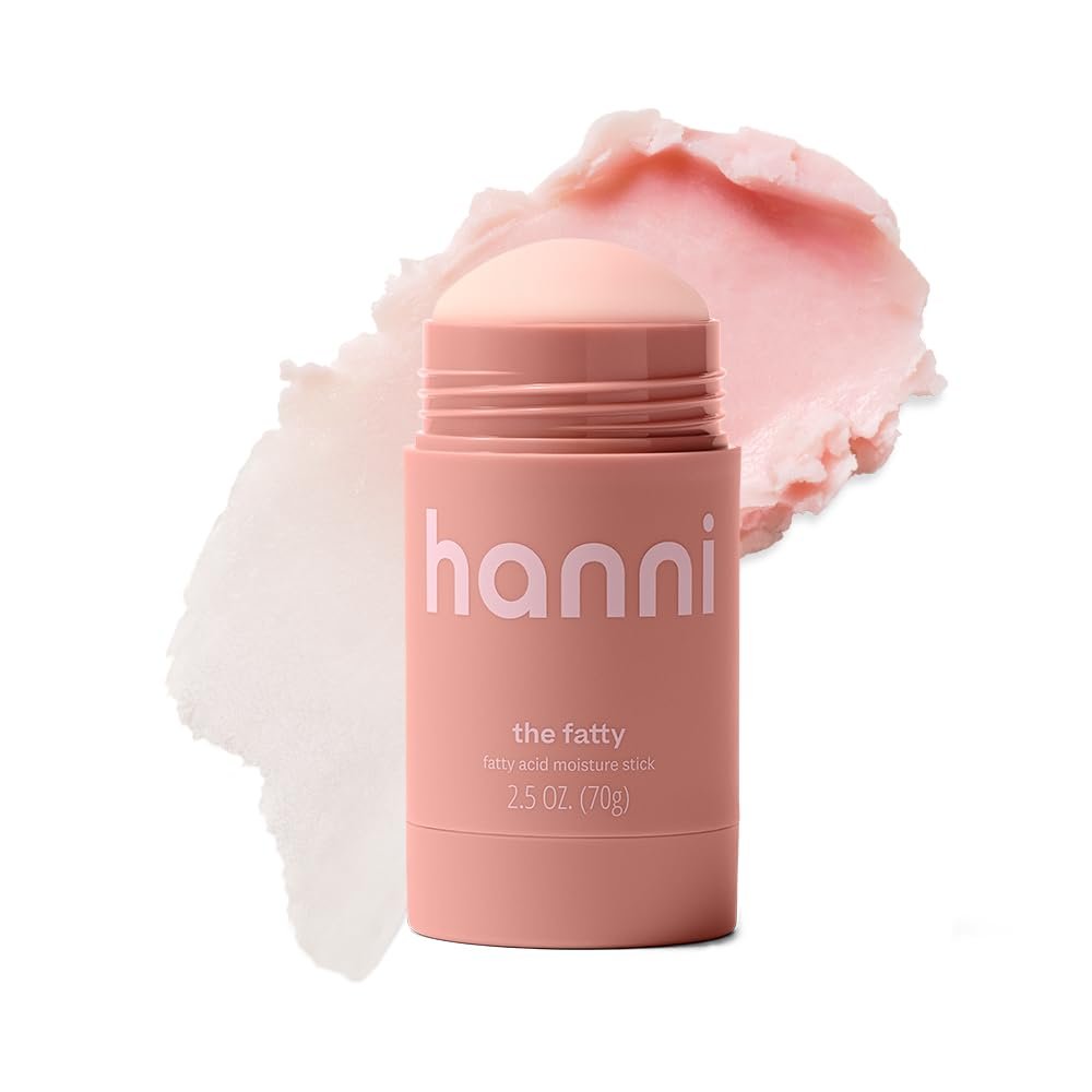 HANNI Fatty Body Moisturizer Stick with Fatty Acids, Travel Size Friendly Solid Lotion for Plumping and Hydration, Fragrance-Free and Safe for Sensitive Skin, 2.5 oz - Product Image
