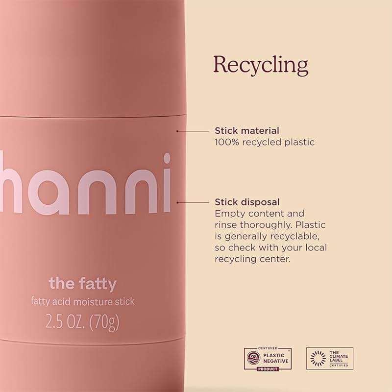 HANNI Fatty Body Moisturizer Stick with Fatty Acids, Travel Size Friendly Solid Lotion for Plumping and Hydration, Fragrance-Free and Safe for Sensitive Skin, 2.5 oz - Image 7