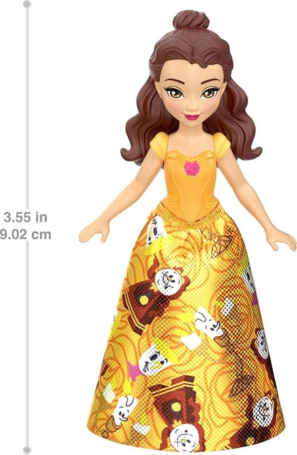 Mattel Disney Princess & Friends Set with 5 Posable Small Dolls in Removable Skirts or Pants & 5 Friend Figures, Inspired by the Disney Movies - Image 3