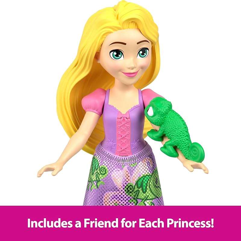 Mattel Disney Princess & Friends Set with 5 Posable Small Dolls in Removable Skirts or Pants & 5 Friend Figures, Inspired by the Disney Movies - Image 4