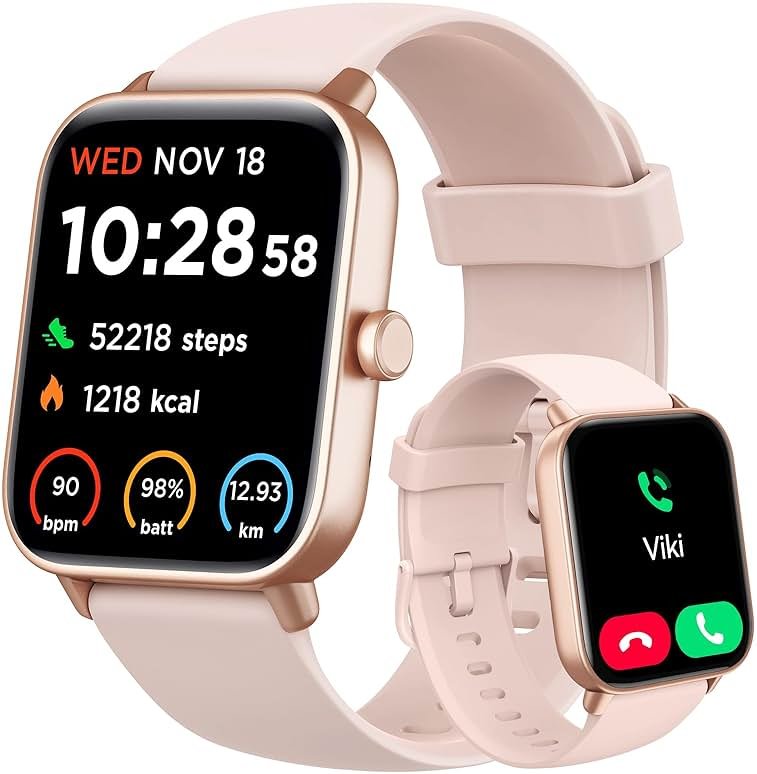 Smart Watch for Women Android & iPhone, Alexa Built-in, IP68 Waterproof Activity Fitness Tracker with Bluetooth Call (Answer/Make), 1.8" Smartwatch with Heart Rate/SpO2/Sleep Monitor, 100+ Sports Mode | for Women, Android & iPhone, Alexa Built-in, IP68 Waterproof, with Bluetooth Call, (Answer/Make), with Heart Rate/SpO2/Sleep - Product Image