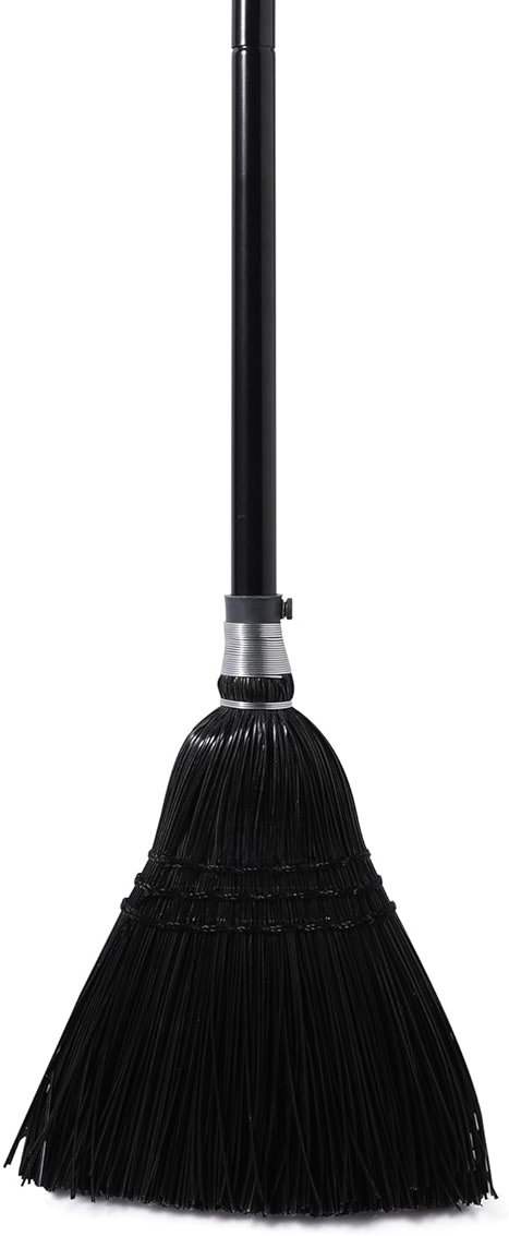 Yocada Broom Commercial Indoor Outdoor Broom 55.5 inch Tall for Courtyard Garage Lobby Mall Market Floor Home Office Leaves Stone Dust Rubbishb Black - Product Image