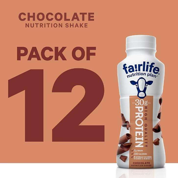 Nutrition Plan High Protein Chocolate Shake, 12 PACK. Orry's Vital - Image 3