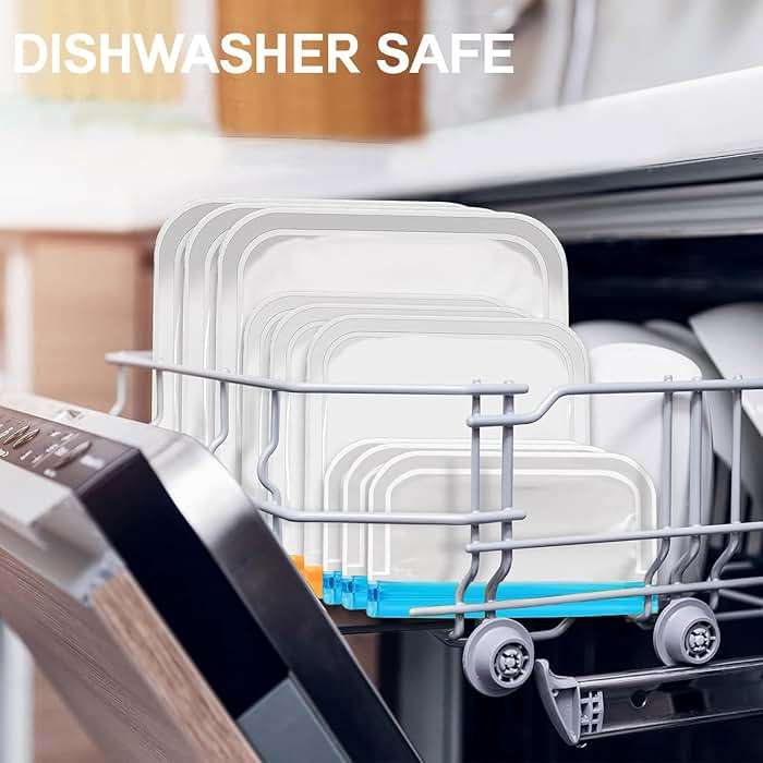 SHUCHUANG 10 Pack Reusable Snack Bags, BPA Free PEVA Food Storage, Extra Thick Dishwasher Safe Freezer Safe, Small Snack Size for Lunch Travel - Image 6