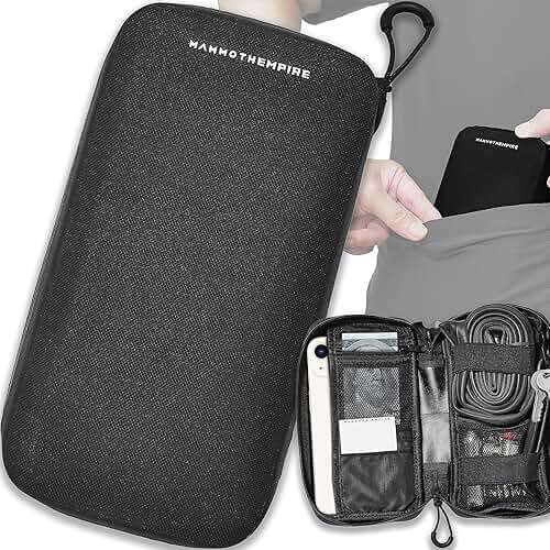 MAMMOTH EMPIRE Cycling Wallet & Waterproof Phone Pouch — Rain-Resistant Bike Jersey Pocket Organizer with YKK Zippers | Cards, Cash, Keys & Tool Pouch for Road, MTB, Gravel, EDC & Travel, Black - Image 1