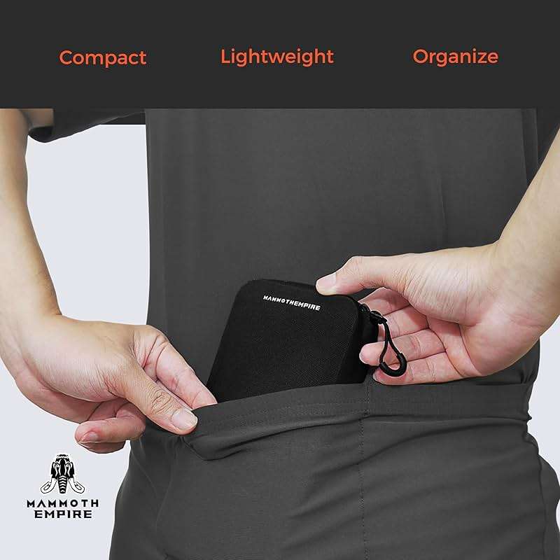 MAMMOTH EMPIRE Cycling Wallet & Waterproof Phone Pouch — Rain-Resistant Bike Jersey Pocket Organizer with YKK Zippers | Cards, Cash, Keys & Tool Pouch for Road, MTB, Gravel, EDC & Travel, Black - Image 6