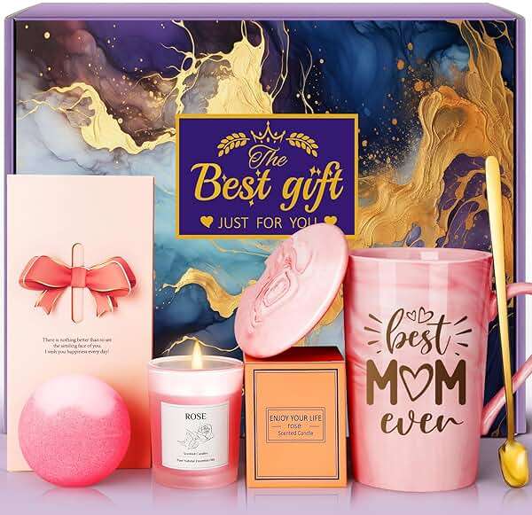 Gifts for Mom, Wife, Grandma, Sister, Friends: Unique Birthday Gifts Baskets Set for Personalized Best Mom from Daughter Son, Spa Presents for Christmas, Birthday, Valentines, Mothers Day - Image 1