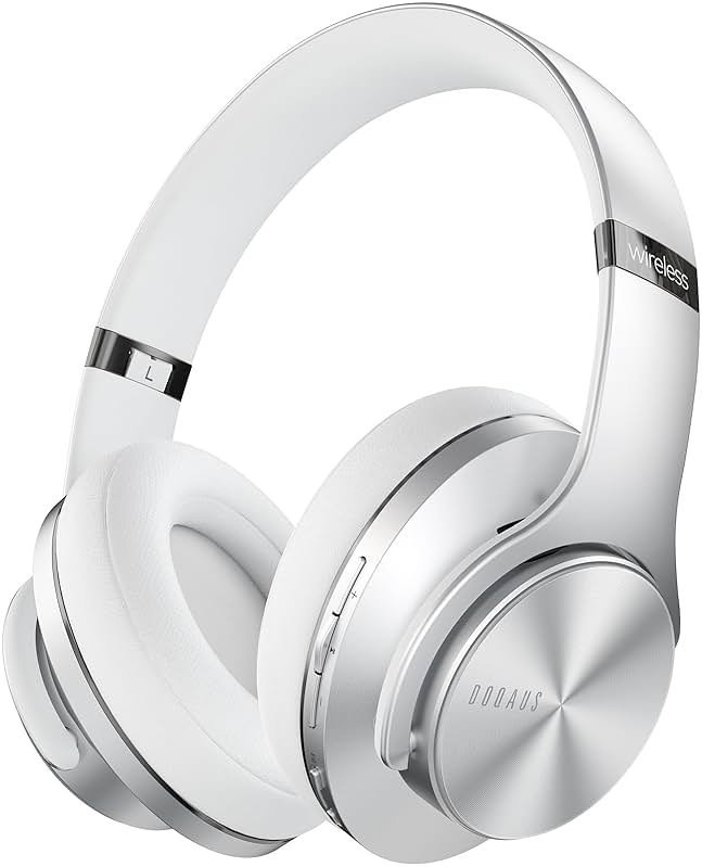 DOQAUS Bluetooth Headphones Over Ear, 90H Playtime, 3 EQ Modes, HiFi Audio, ENC Mic, Reinforced Durable Frame & Soft Earpads for Extended Wear, Phone, PC, Travel - Product Image