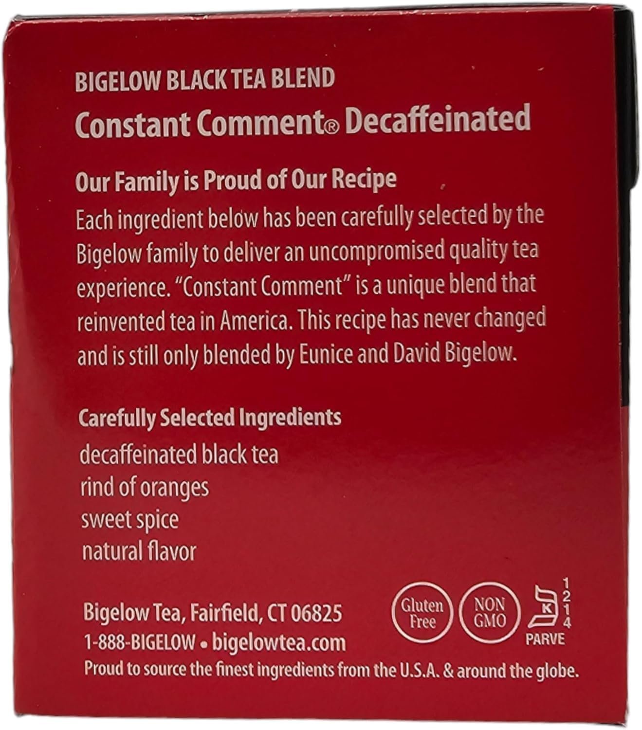 YCNO KOMBOFAN (Pack of 2) Bigelow Black Tea, Constant Comment Decaffeinated, 20 Count each (Total: 40 Count) - Product Image