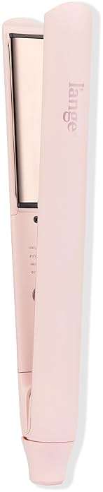 L’Ange Hair Straight Forward Titanium Flat Iron | Professional 2-in-1 Hair Styling Iron | 1" Snag-Free Hair Straightener | Fast Heat-Up, Adjustable Temperature, Auto Shut-Off, Dual Voltage, Blush - Image 1