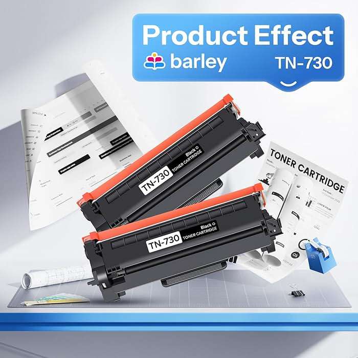TN730 TN-730 Compatible TN-730 TN730 Toner Cartridge Black Replacement for Brother TN730 TN-730 DCP-L2550DW MFC-L2750DW MFC-L2710DW Toner Printer (2-Pack). - Image 5